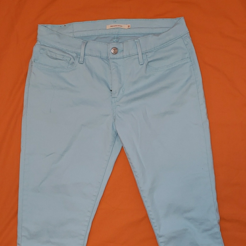 Turquoise 710 Levis - Picture 3 of 4